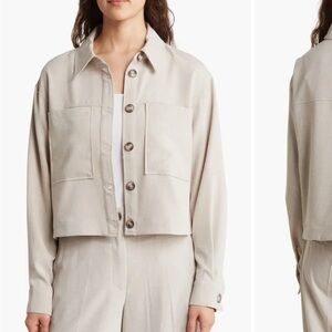 Adrianna Papell Light Utility Jacket & Skirt Set